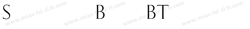 Schneidler Black BT字体转换